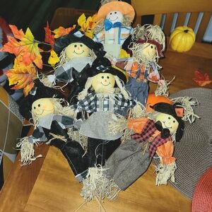 Set of Festive Scarecrow Decorations